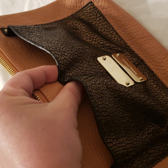 SEE BY CHLOE CLUTCH HANDBAG IN TAN/BROWN - Picture 6 of 8